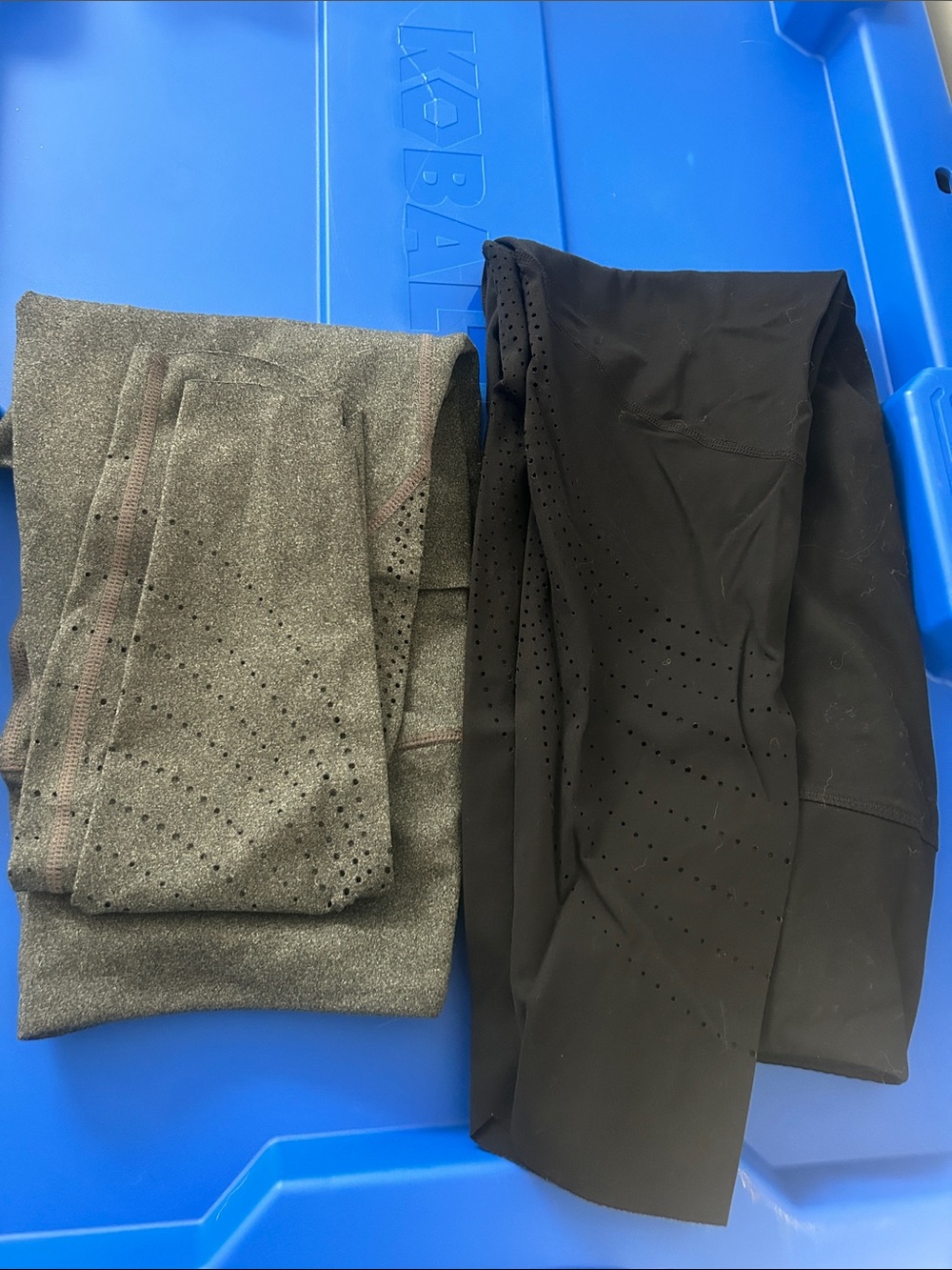 High-Performance Women's Leggings - Black and Charcoal